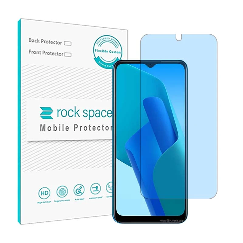 محافظ صفحه نمایش ضد اشعه آبی راک اسپیس مدل HyBLU مناسب برای گوشی موبایل اوپو مدل A16 K