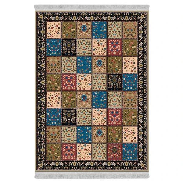 فرش پارچه‌ای دفه مدل فرشینه هازان مخمل کد 187