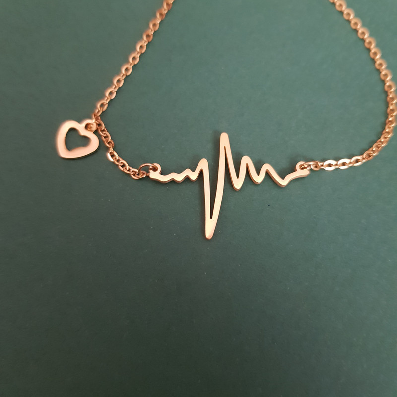 دستبند زنانه مدل ضربان قلب