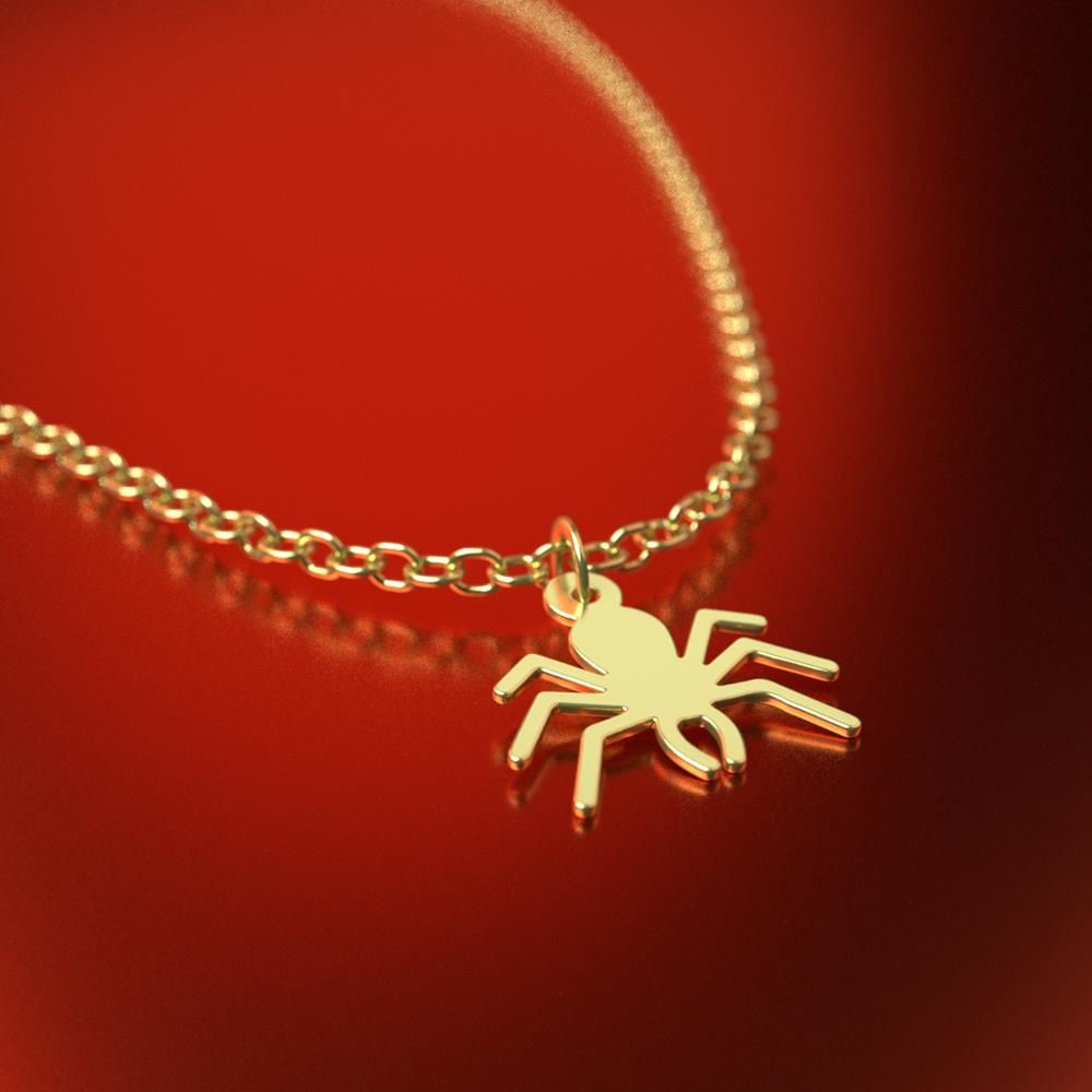 گردنبند طلا 18 عیار زنانه مدوپد مدل عنکبوت کد RNA11794 -  - 5