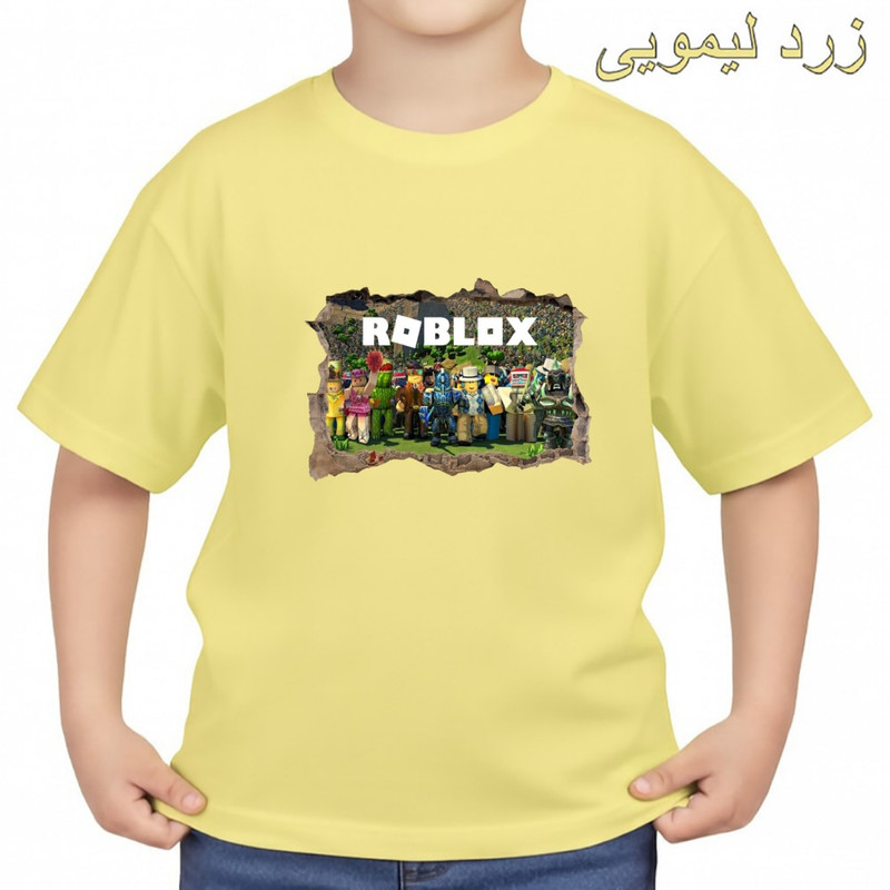 تی‌شرت آستین کوتاه بچگانه مدل روبلاکس کد 2 