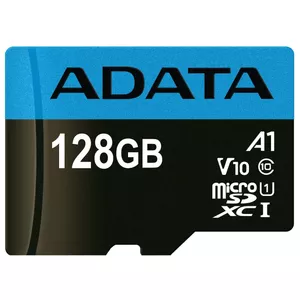 کارت حافظه microSDXC ای دیتا مدل Premier V10 A1 کلاس 10 استاندارد UHS-I سرعت 100MBps ظرفیت 128 گیگابایت