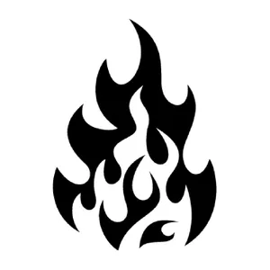 برچسب بدنه خودرو بلوپرینت طرح شعله مدل Flames کد BLP0002