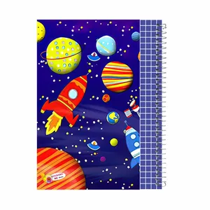 دفتر شطرنجی 60 برگ گلبرگ مدل فضانوردی  کد 1170