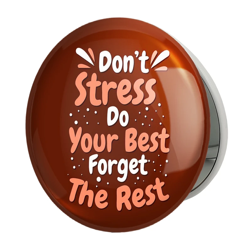 آینه جیبی خندالو طرح جملات انگیزشی مدل تاشو کد 24817 