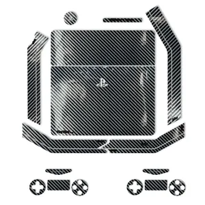 MAHOOT Silver Shine-carbon Special Sticker for  PS4 Slim