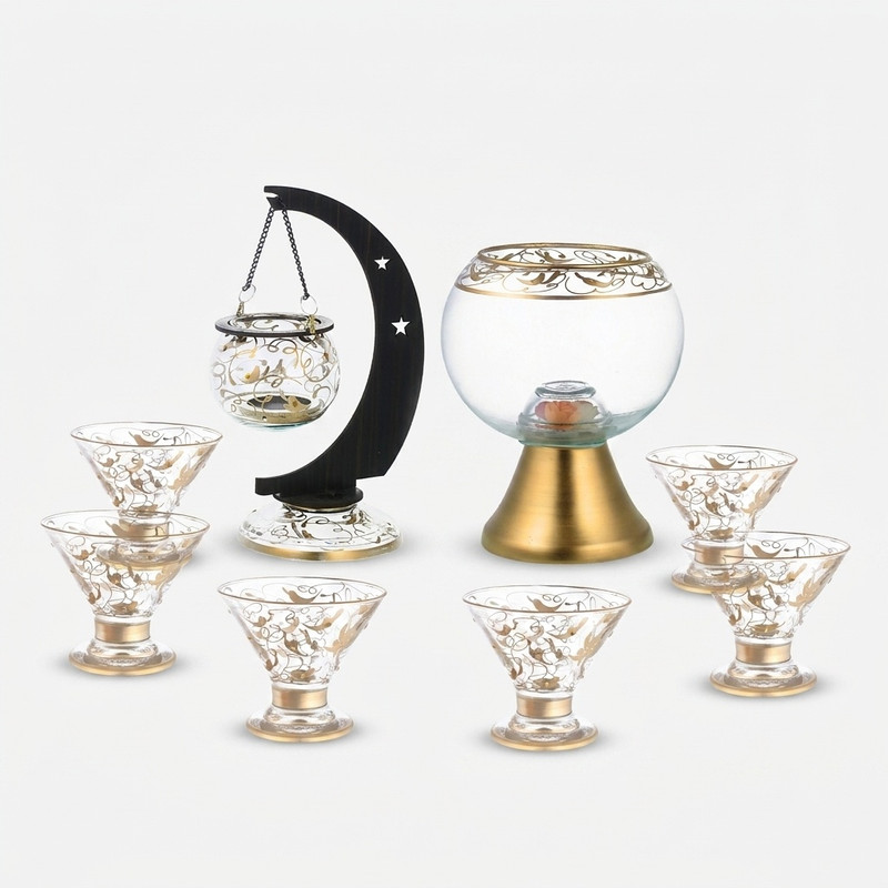 مجموعه ظروف هفت سین 8 پارچه مدل MAG25000