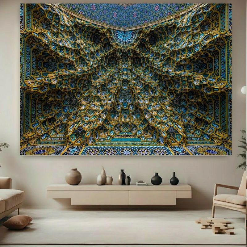 پوستر طرح مخمل معماری اصیل ایرانی کد FP105650