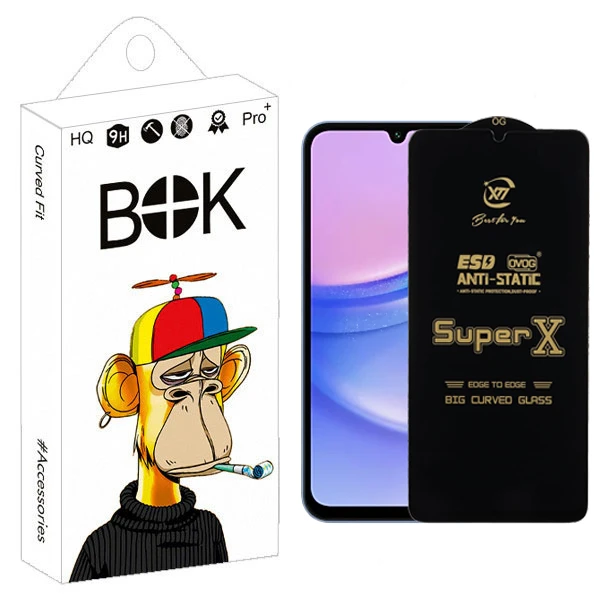 محافظ صفحه نمایش بوک مدل SuperX Pro مناسب برای گوشی موبایل سامسونگ GALAXY A15 4G / A15 5G / M15 5G / F15 5G