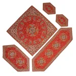 ست 5 تکه رومیزی ترمه خانه ترمه ایران طرح نسترن