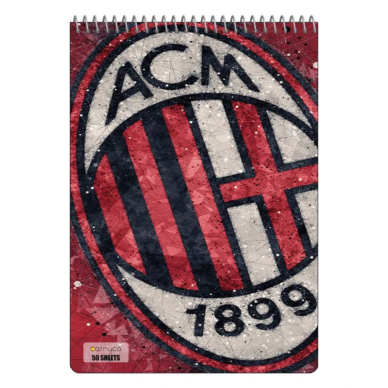 دفتر نقاشی 50 برگ سیمی کارنیکا طرح آ.ث. میلان AC Milan کد 86861