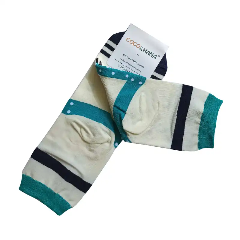 جوراب بچگانه کوکو طرح آدم برفی مدل CC08