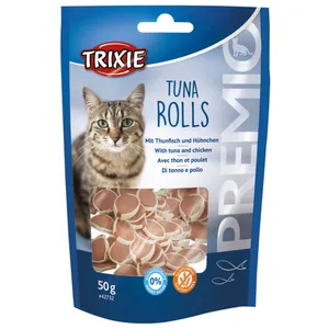 غذای تشویقی گربه تریکسی مدل Tuna Rolls وزن 50 گرم