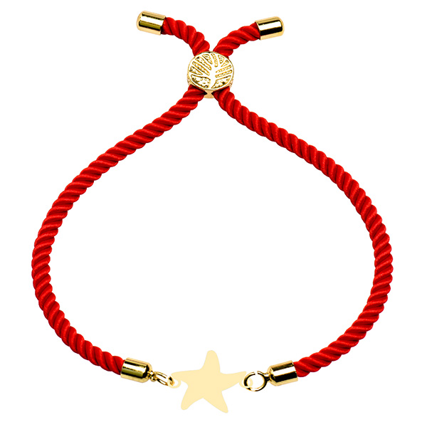 دستبند طلا 18 عیار دخترانه کرابو طرح ستاره مدل Krd1629