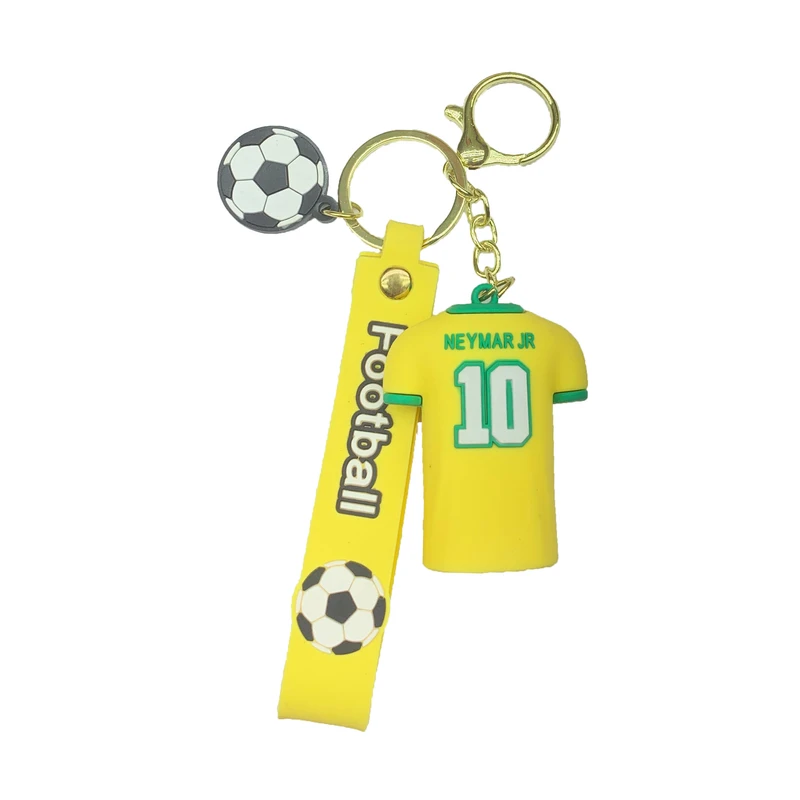 جاکلیدی مدل سیلیکونی طرح نیمار با لباس تیم ملی برزیل