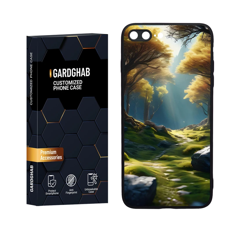 کاور گارد قاب مدل دورژله ای هنری مناسب برای گوشی موبایل اپل iPhone 7 Plus / 8 plus
