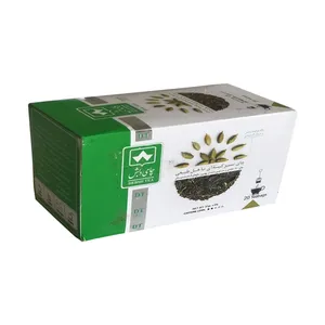 چای سبز کیسه ای با هل طبیعی دبش بصیر ایران بسته 20 عددی