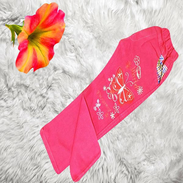 شلوار نوزادی مدل Flower رنگ صورتی