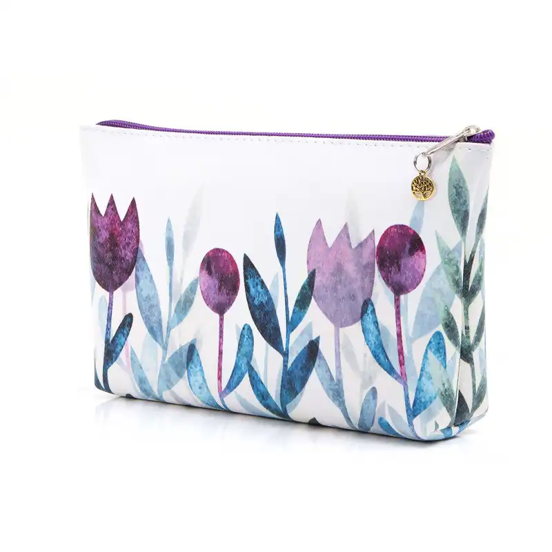 کیف لوازم آرایش زنانه مدل گل لاله کد A146