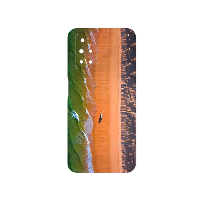 برچسب پوششی ماهوت مدل Beach and Green Sea مناسب برای گوشی موبایل شیائومی Redmi 10