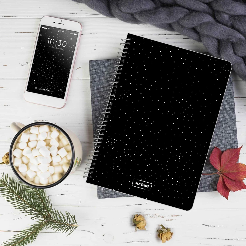 عکس شماره 10 : دفتر مستر راد مدل بلک ژورنال طرح ستاره کد black journal 1685