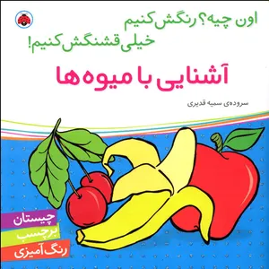 کتاب اون کیه؟ رنگش کنیم خیلی قشنگش کنیم! آشنایی با میوه‌ها سروده‌ی سمیه قدیری انتشارات شهر قلم