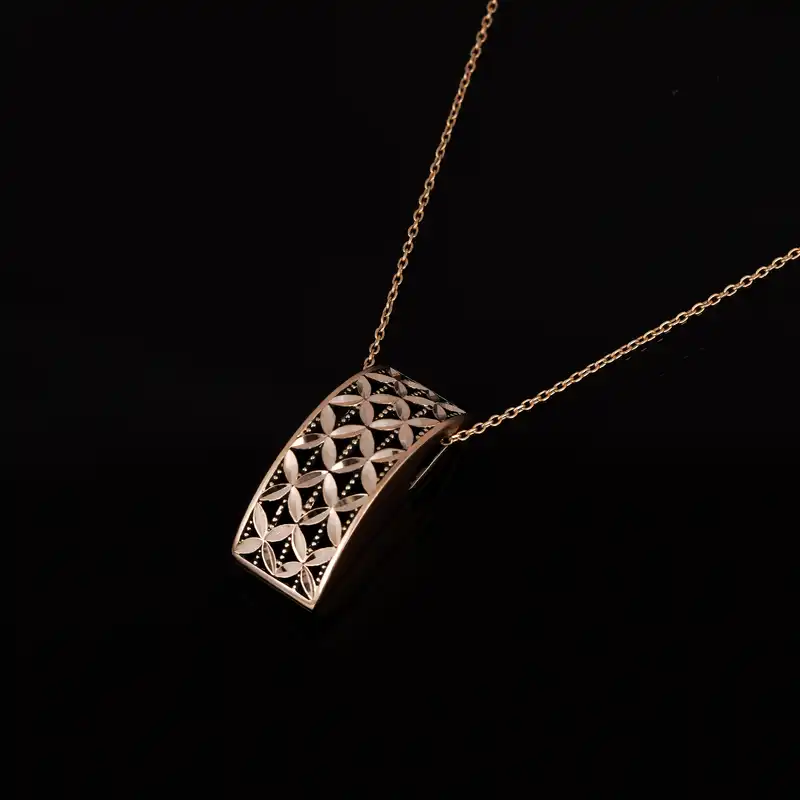 گردنبند طلا 18 عیار زنانه جواهری سون مدل 4356