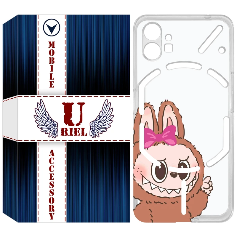 کاور یوریل مدل Clear کد 109 طرح لبوبو Labubu مناسب برای گوشی موبایل ناتینگ فون Nothing Phone 1