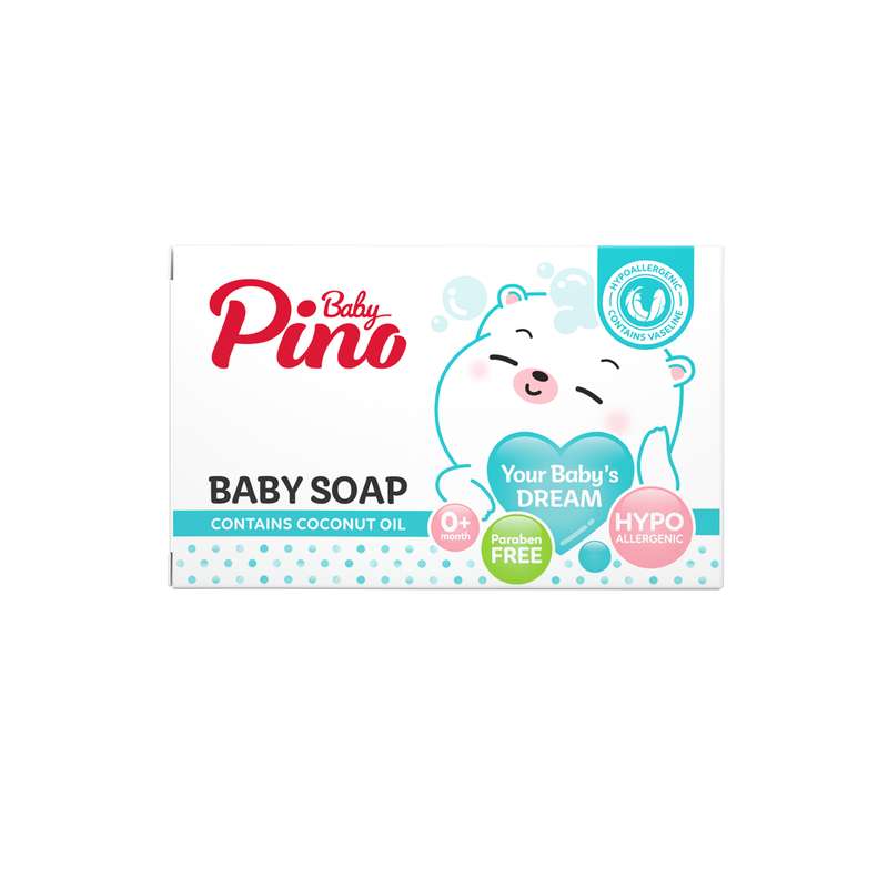 صابون نوزاد و کودک پینو بیبی مدل کرمی وزن 75 گرم