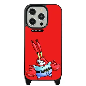 AKAM AMC-WLA15PRO-SPONGE BOB15 Cover For Apple iPhone 15 Pro