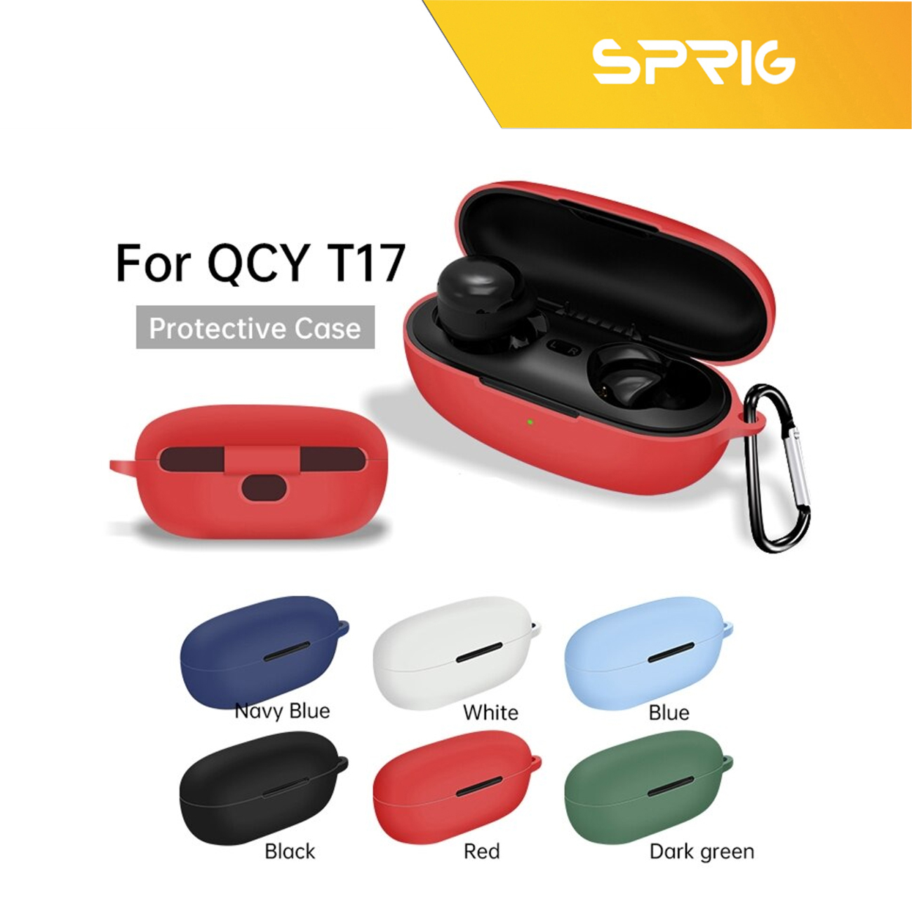 کاور اسپریگ مدل SiC-SP مناسب برای کیس هدفون بی سیم کیو سی وای T17