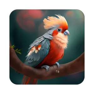 زیر لیوانی کاکتی طرح حیوانات رنگی مدل mp26591