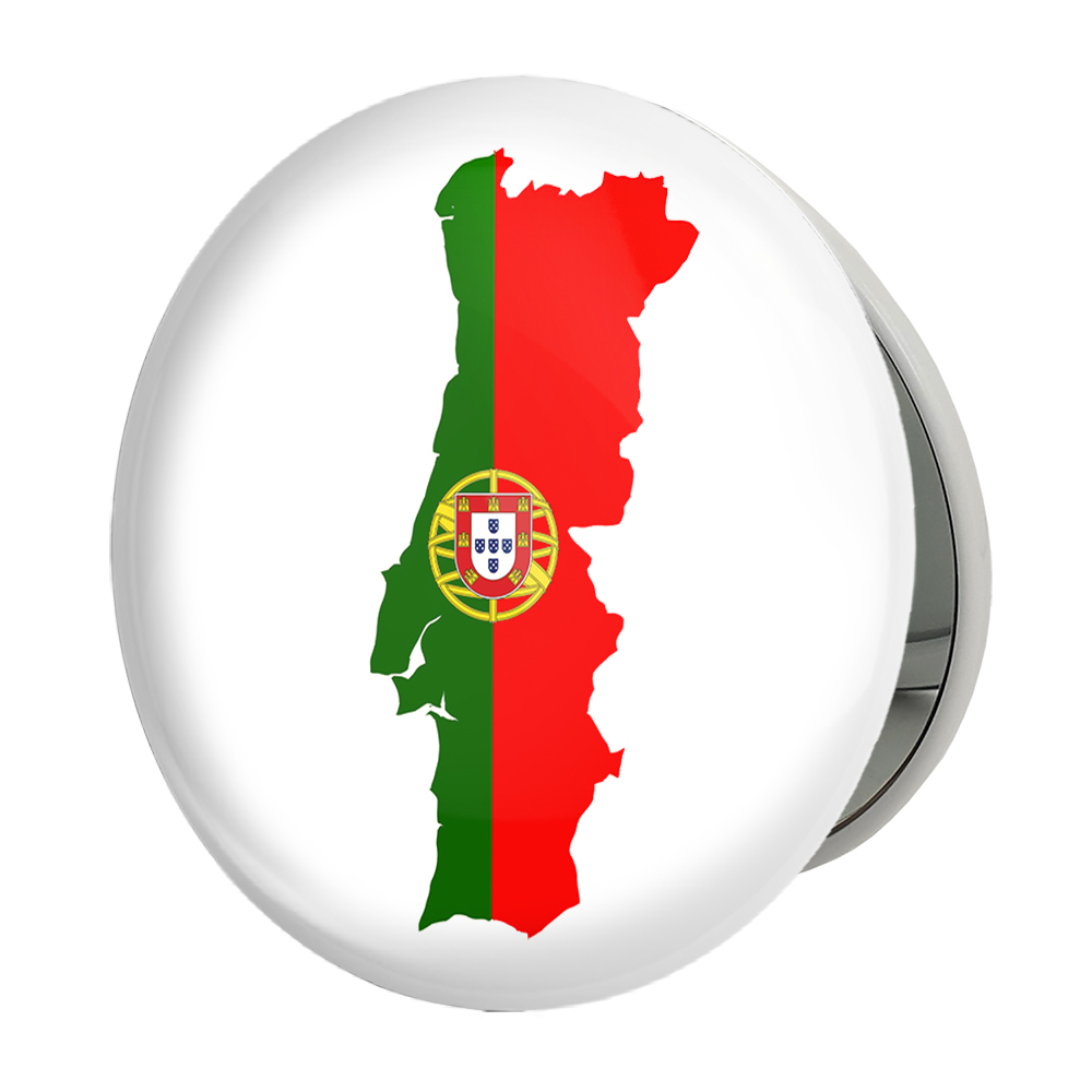 آینه جیبی خندالو طرح پرچم پرتغال مدل تاشو کد 20542 