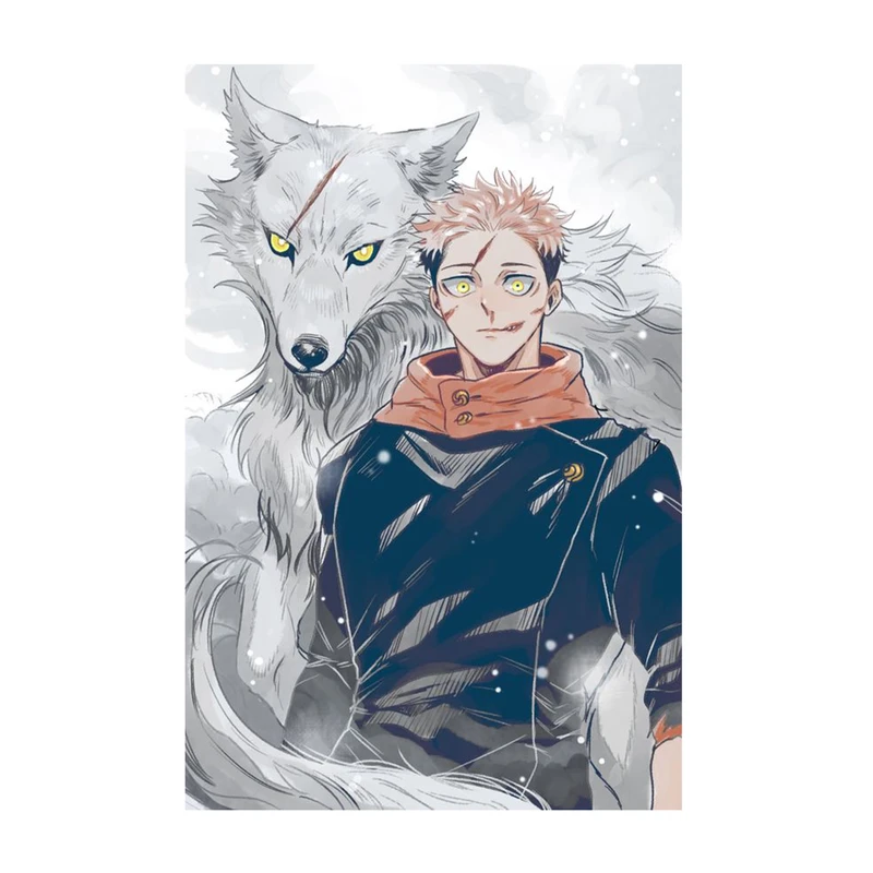 استیکر لپ تاپ و موبایل مدل انیمه طرح جوجوتسو کایسن ایتادوری یوجی jujutsu kaisen yuji itadori کد 674