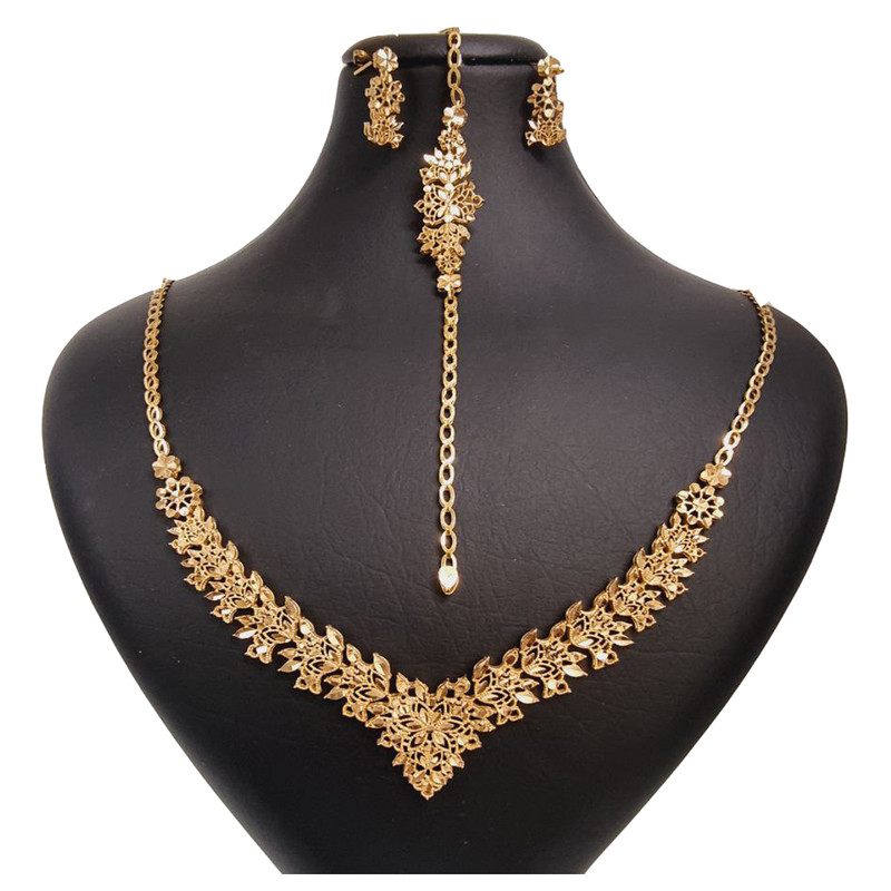 نیم ست طلا 18 عیار زنانه گالری یارطلا مدل تراش کد SR104-G