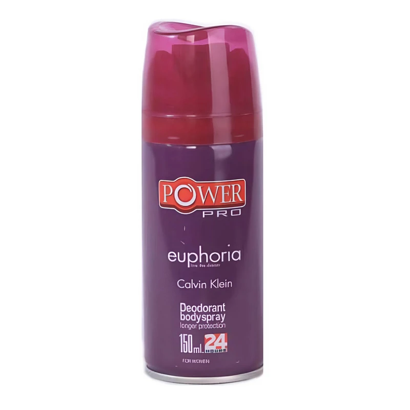 اسپری دئودورانت زنانه پاور پرو مدل ایفوریا حجم ۱۵۰ میلی‌لیتر