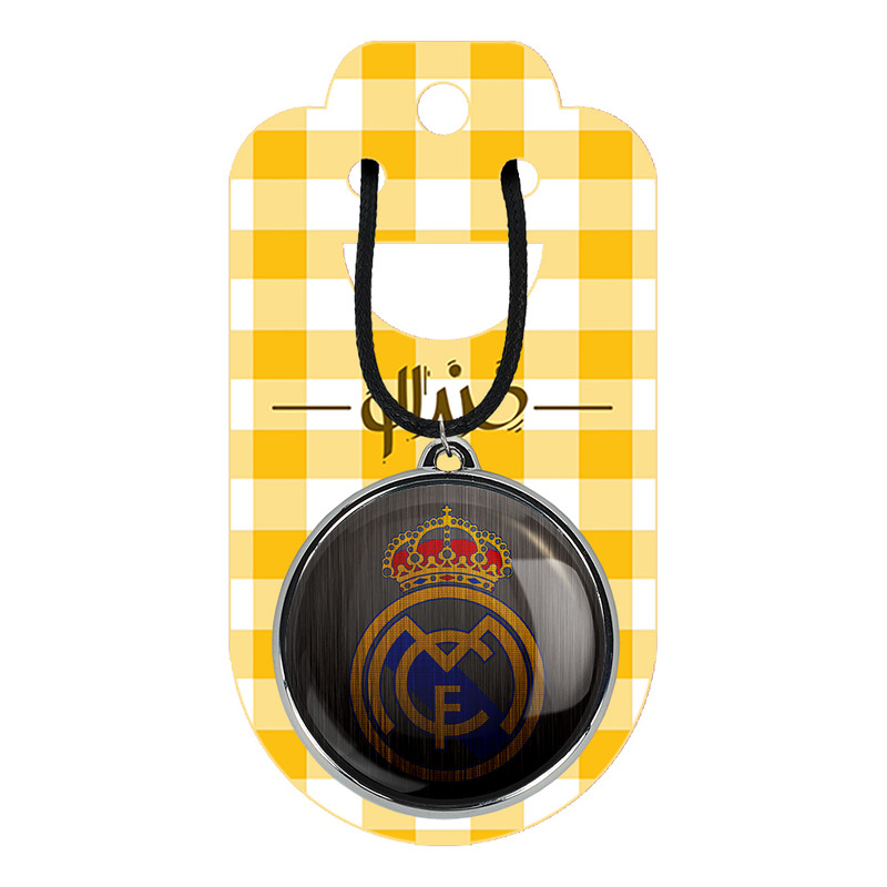 گردنبند خندالو مدل باشگاه رئال مادرید Real Madrid کد 2634626351