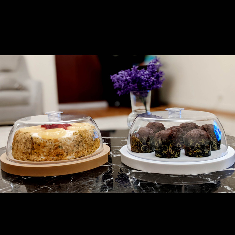 ظرف کیک خوری  مدل  3in1