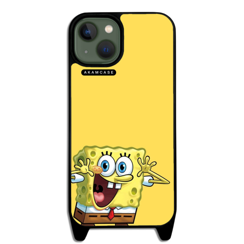 کاور آکام مدل AMC-WLA13-SPONGE BOB11 مناسب برای گوشی موبایل اپل iPhone 13
