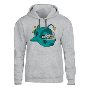 هودی مردانه مدل سفینه سبز  کد SH69 رنگ طوسی