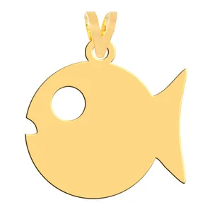 آویز گردنبند طلا 18 عیار زنانه فرشته مدل ماهی  WNL-000443