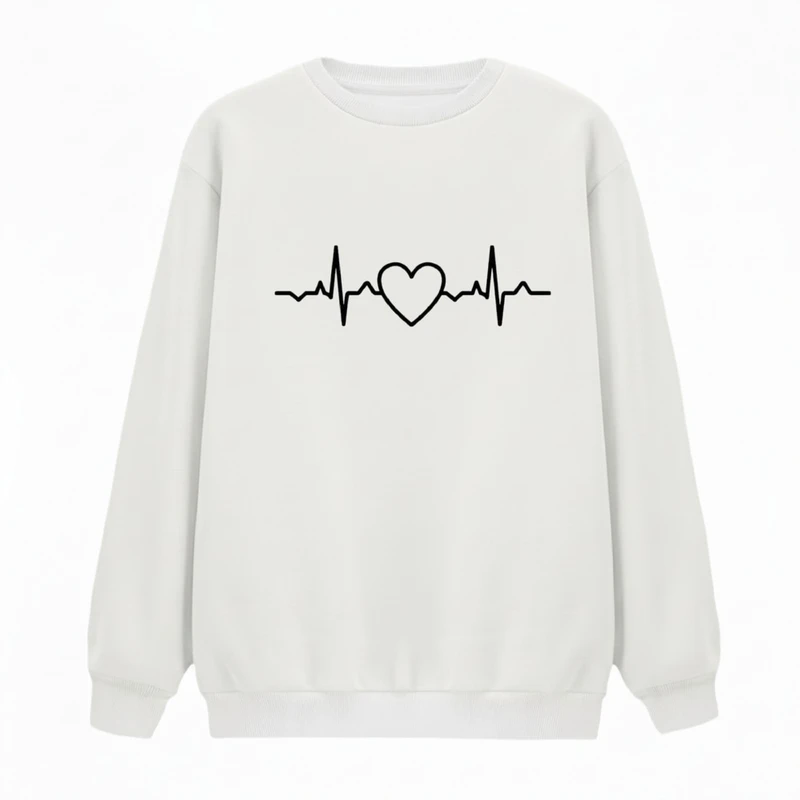 سویشرت زنانه مدل ضربان قلب کد v3 