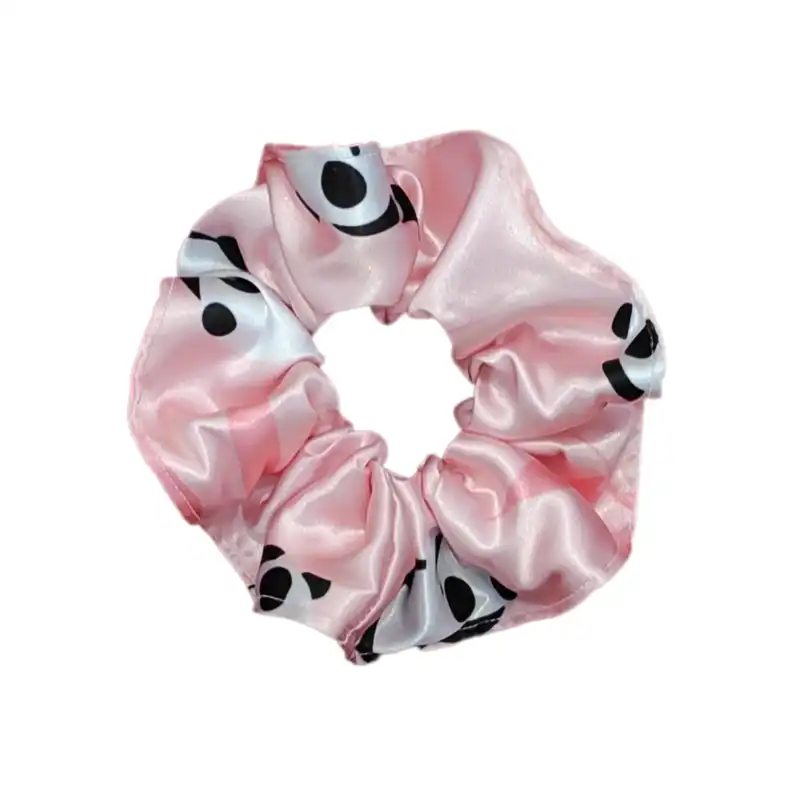 کش مو زنانه مدل اسکرانچی ساتن ابریشم مجموعه 2 عددی