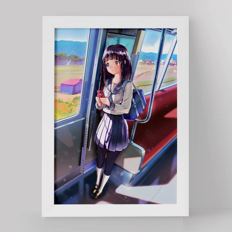 تابلو خندالو مدل چیتاندا انیمه هیوکا Hyouka کد 17061