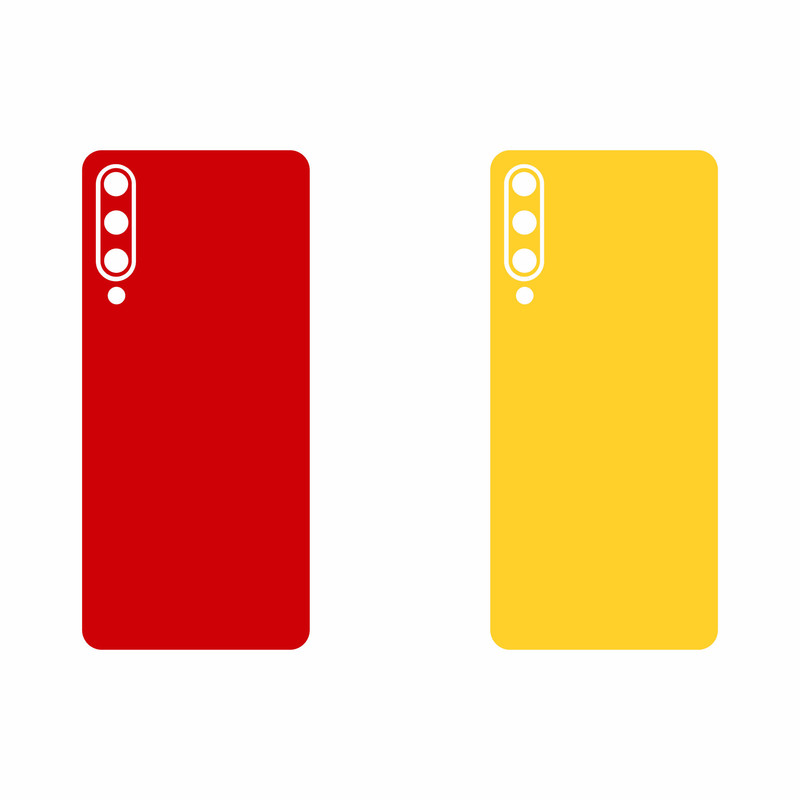 برچسب پوششی مدل X05-Yellow&Pink مناسب برای گوشی موبایل شیائومی Mi9 SE مجموعه دو عددی