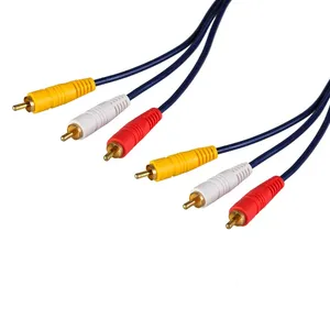 کابل تبدیل 3 جک RCA به 3 جک RCA مدل MAX-110 طول یک متر