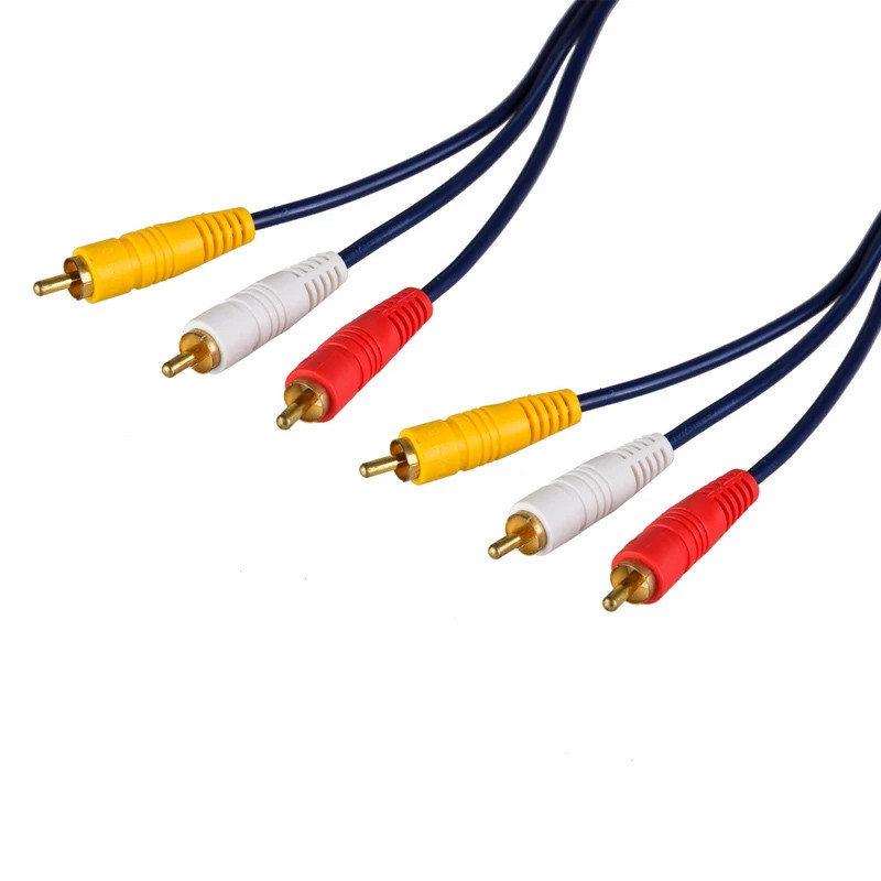 کابل تبدیل 3 جک RCA به 3 جک RCA مدل MAX-110 طول یک متر