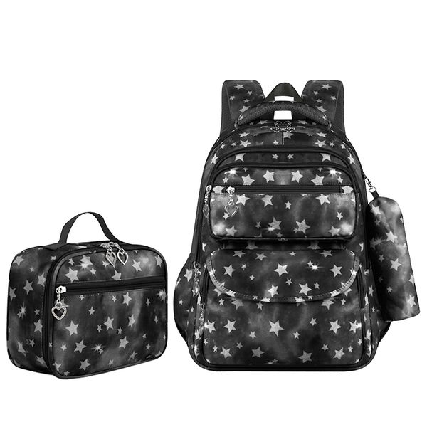 کوله پشتی مدرسه کد 5070 به همراه کیف ظرف غذا و جامدادی