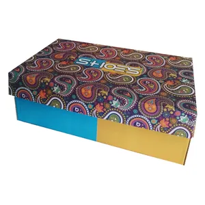 جعبه بسته بندی مدل کفش زنانه طرح ترمه کد Z3 بسته 10 عددی