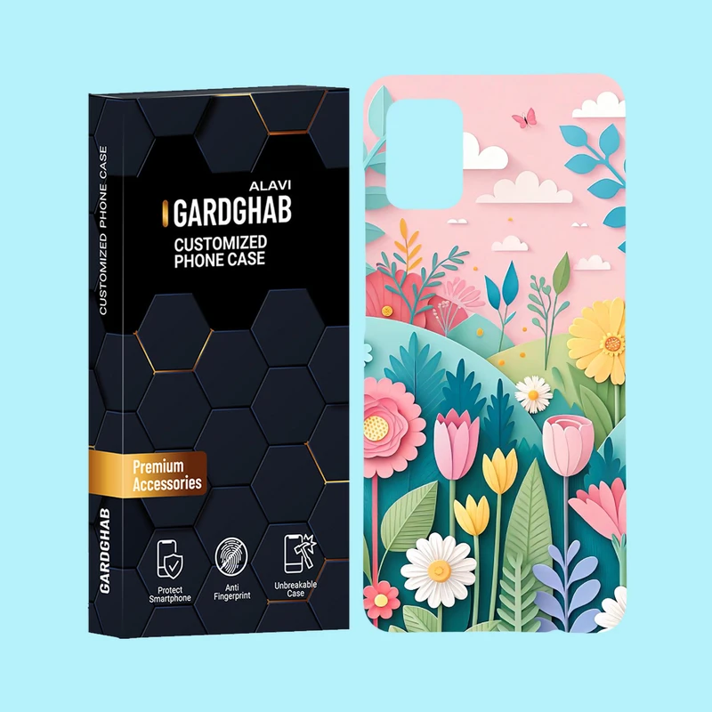 کاور گارد قاب علوی مدل گل مناسب برای گوشی موبایل سامسونگ Galaxy A31